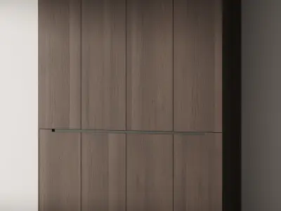 544 cabinet furniture 18 modular wardrobe cupboard 3 options 3D model