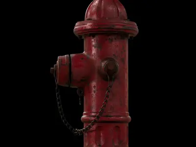 Fire Hydrant 3D model 9