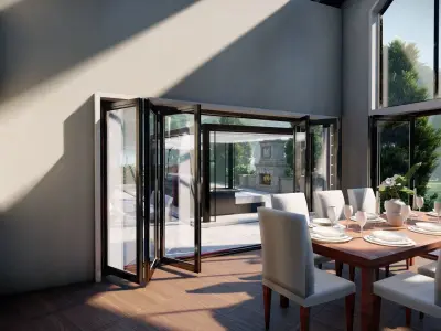 Backyard design of American house sketchup model with lumion 3D model