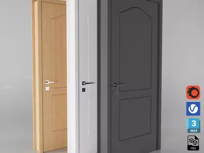 Interior Door Collection 007 3D model