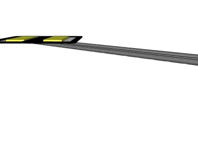 main road end 3D model