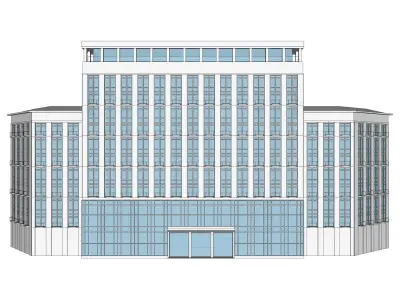 Hotel building 3D model