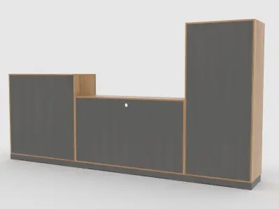 tv stand 65 Low-poly 3D model