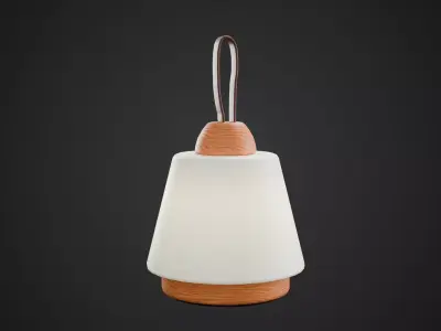 Teddy Table Lamp Low-poly 3D model