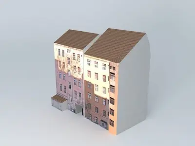 Riga Brivibas street Free 3D model