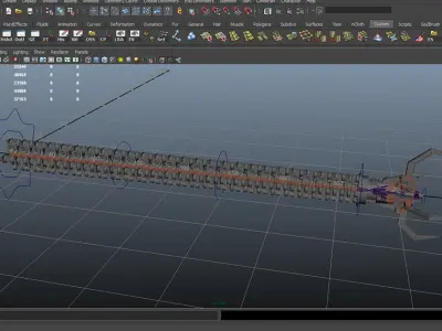 Robot Mechanic Arm OBJ - style one 3D model