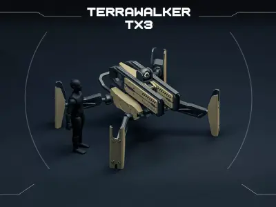 Terrawalker TX3 Robot  3D print model