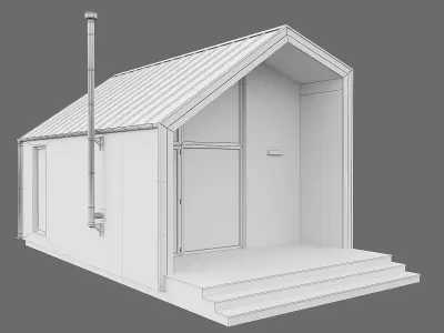 Barn house 03 3D model
