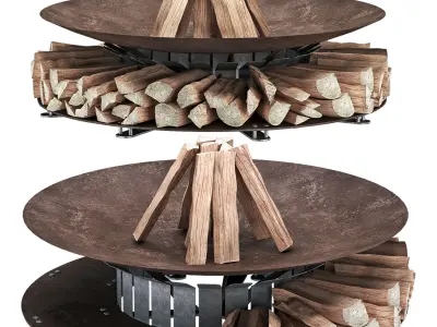 Fuocolo fire pit 3D model