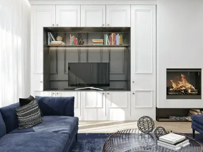 Modern Classic interior 3D model