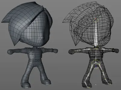 3D character - Ben Low-poly 3D model