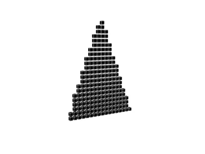 Arrow Cube Style v1 011 Low-poly 3D model