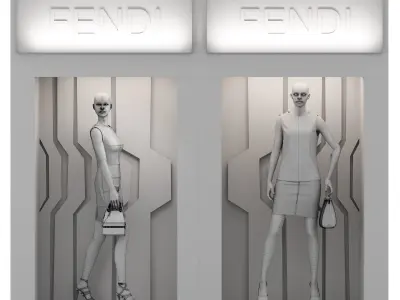 Fendi shop 3D model
