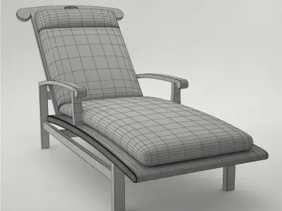 Pro - Lounge Long Chair FC257 3D model