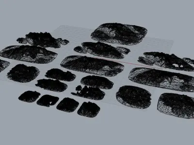 Eroded Rock Desert 3D print model