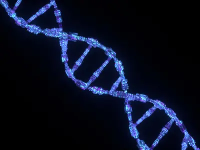 Sci Fi DNA Low-poly 3D model