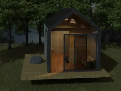 Nordic Barn Free 3D model