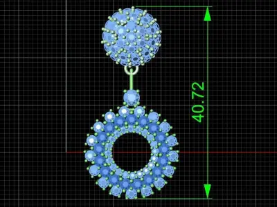 Earring 010 3D print model