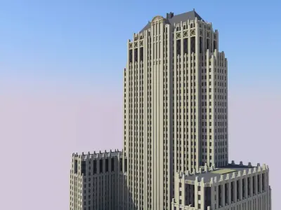 Civic Opera Building 3D print model