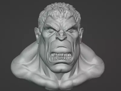 Hulk Bust 3D print model