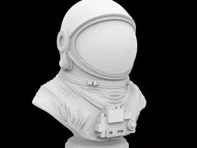 Astronaut Bust 3D Print Model 3D print model