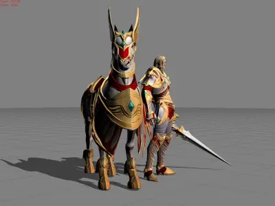 Leomord Triumph  Eagle Low-poly 3D model