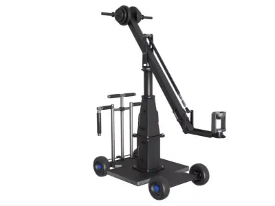 Dolly 4x4 with Mini Crane 3D model