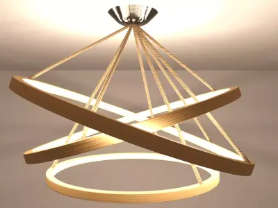 Modern Chandelier 3D model 5