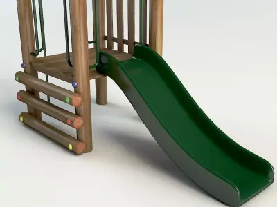 Wood playground 3D model