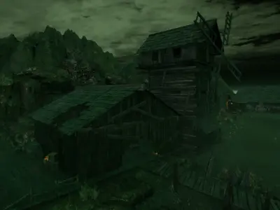 Wooden Building Kit Low-poly 3D model