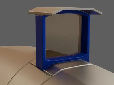 Sci-Fi Blaster Low-poly 3D model