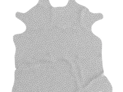 European Rug Cowhide 12 3D model