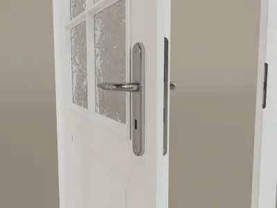 Realistic Doors glass Free 3D model