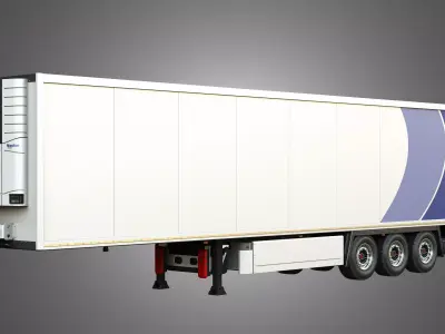 TKS Refrigerated Cool Liner Semi-Trailer 3D model