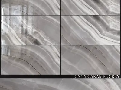 Decovita Onyx Caramel Grey 600x1200 3D model