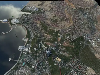 Baku 3d map 3D model