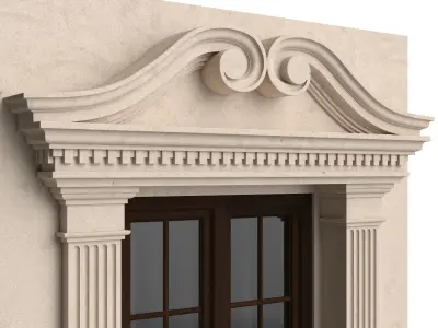 Classic balconies 1 3D model