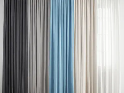 Curtain 221 3D model