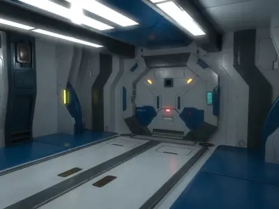 sci fi interior 02 Low-poly 3D model