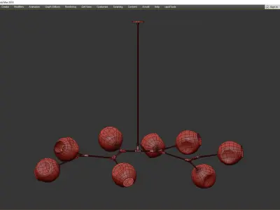 BRANCHING BUBBLES BB 08 03 Low-poly 3D model