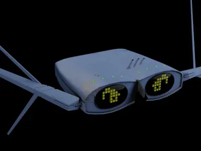 WIFI Router Robot Drone 3D model
