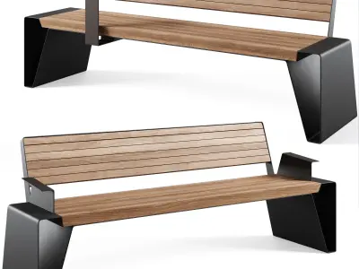 Park Benches Radium by mmcite 3D model