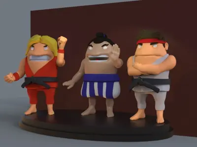 Street Fighter 3D print model