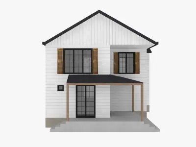 Modern Residential House 3 Low-poly 3D model
