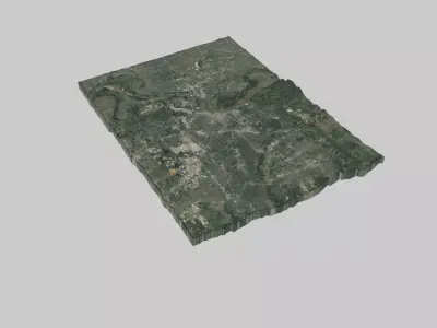 Memphis City Low-poly 3D model