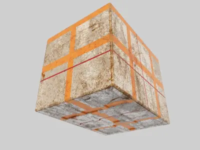 Hong Kong Street Styrofoam Box 3D model