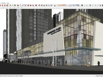 Sketchup Shopping Center G6 3D model