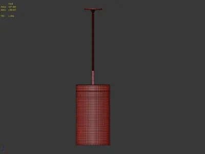 RAVELLE PENDANT POLISHED NICKEL 3D model
