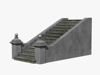 Stone Stairs 3D model buy