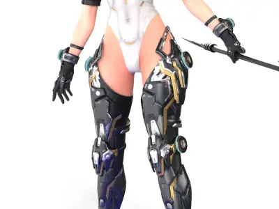 Eve Cybernetic Valkyrie 3D print model